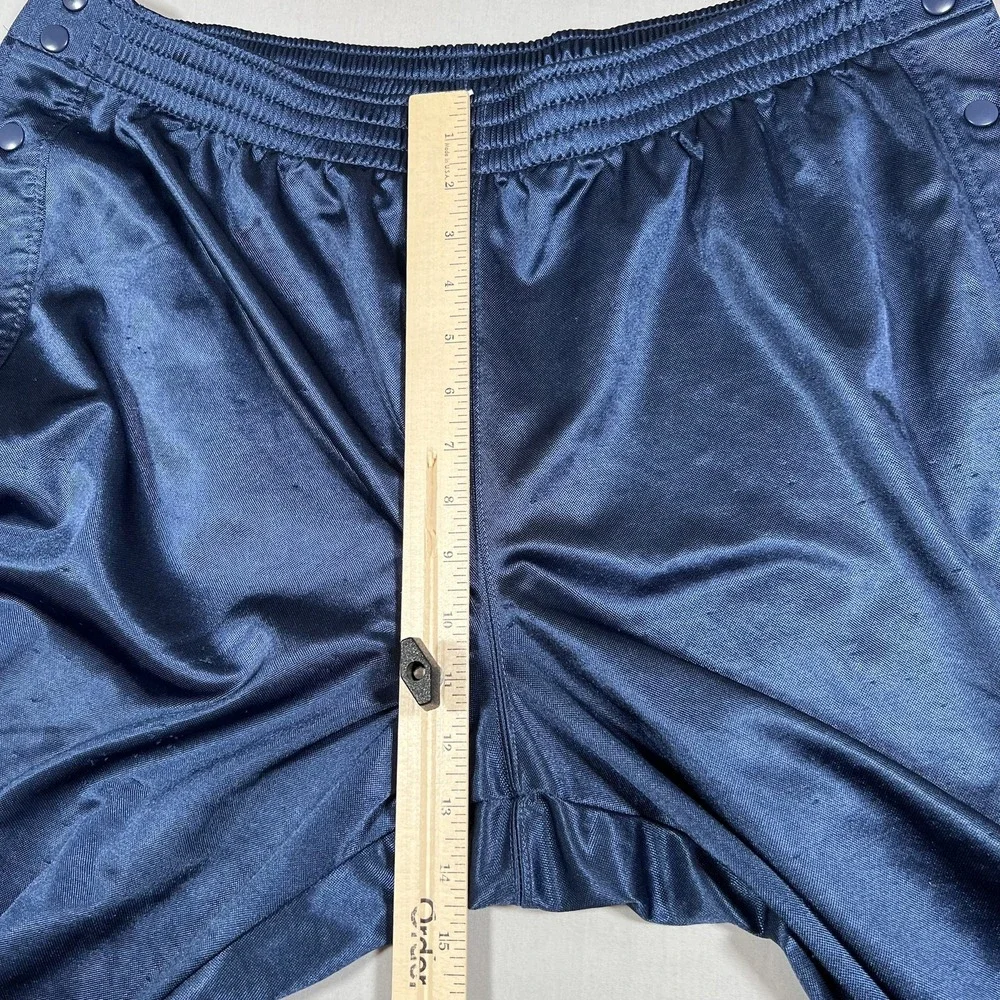 Nike Vintage Mens XL Navy Blue Tearaway Snap Track Pants Basketball 90s Shiny